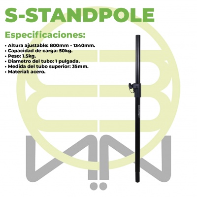 Stand Pole Pedestal Para Bafle Y Subwoofer